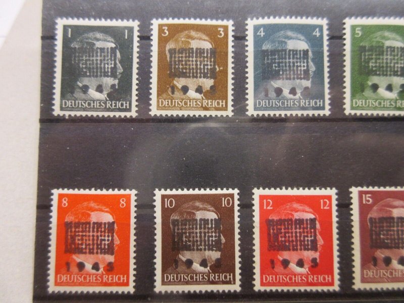 GERMANY Occupation Netzschkau-Reichenbach Mi: 1-11, (5a, 5b) MNH, Lot23 Cat €806