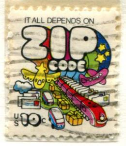 1511 US 10c Zip Code, used