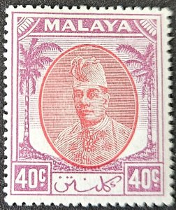 Malaya Kelantan 1951 SG77 MM 40c.