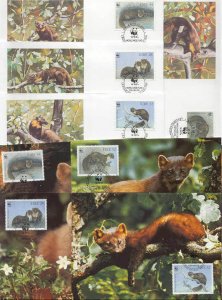 Ireland 8 FDC/cards WWF 1992