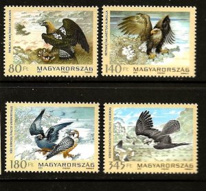 Hungary Sc 4234-7 NH SET of 2012 - Birds - Falco