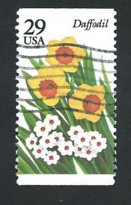 SC# 2761 - (29c) - Garden Flowers, Daffodil, used single