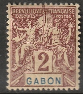 Gabon 1904 Sc 17 MH*