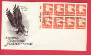 #1736a A Eagle Booklet Pane- Artcraft Cachet