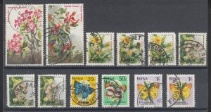 Kenya Sc 252/430 used. 1983-1988 issues with 12 different crisp TOWN POSTMARKS.