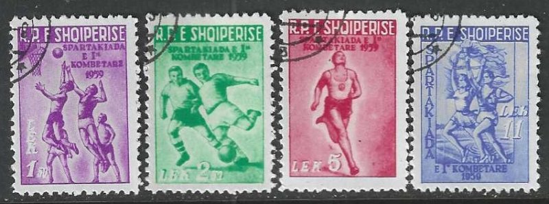 Albania 544-547 Used Complete Sc $2.50