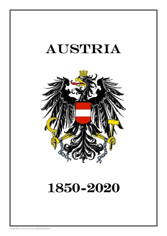 Austria 1850-2020  PDF(DIGITAL) STAMP ALBUM PAGES