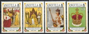 Anguilla Stamp 882-885  - Queen Elizabeth Coronation 40th anniv 