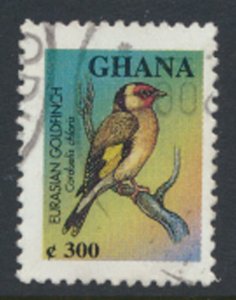 Ghana  SC# 2181A Used   Birds Goldfinch see details and scan