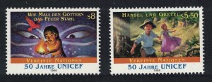 UN Vienna UNICEF Children's Stories 2v 1996 MNH SG#V219-V220