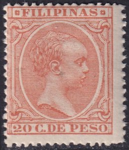 Philippines 1896 Sc 176 MLH* small marks on front