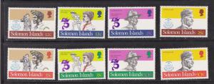 Solomon Islands, # 481-488, Scouting, Mint NH