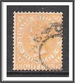 Straits Settlements #49 Queen Victoria Used