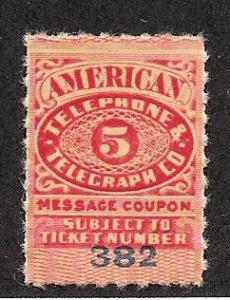 5 cent - American Telephone and Telegraph - 1906 - mint NG