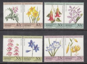 Tuvalu Nanumaga 33-36 Flowers MNH VF