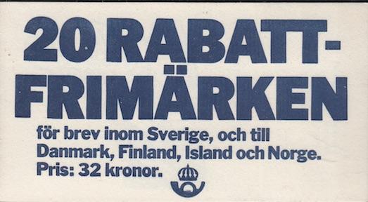 Sweden Booklet #1492-1495, CV $30.00