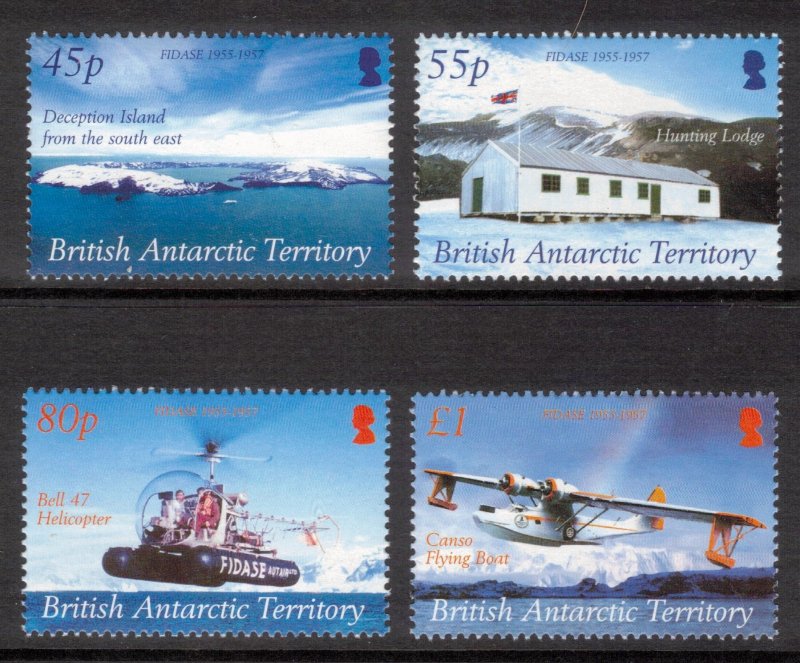 BRITISH ANTARCTIC 2005 FIDASE Anniversary; Scott 353-56, SG 403-06; MNH