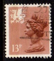 Wales - #WMMH21 Machin Queen Elizabeth II - Used