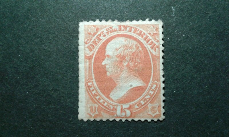 US #O102 used trimmed e207 10320