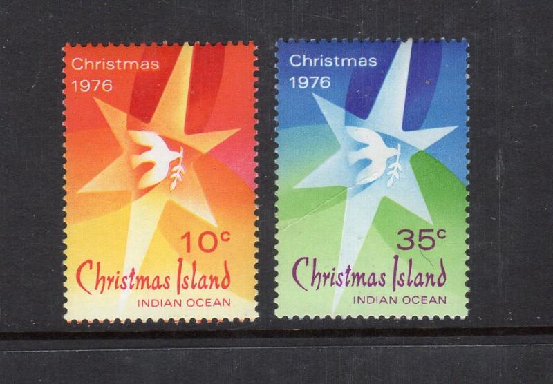 Christmas Island  1976  2 var..mnh