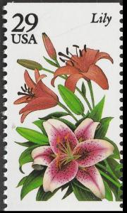 US 2829 Garden Flowers Lily 29c single MNH 1994