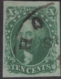 Scott #14 XF/Sup used.