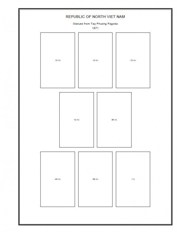 Stamp album pages for every country with varieties in PDF