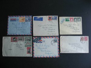 Worldwide 6 old covers, all addressed to Great Britain! Worth checking out!