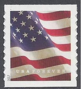 #5159 (49c Forever) US Flag Coil Single (APU) 2017 Mint NH