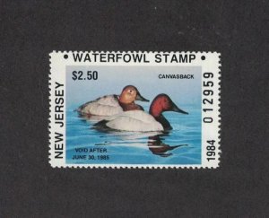 NJ1 1994 New Jersey FIRST of State Duck Stamp (Hirada) OGNH Res.-OFFER?