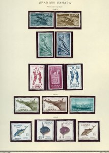 SPANISH  SAHARA SELECTION I MINT HINGED  AND NEVER HINGED STAMPS  