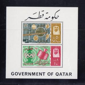 Qatar Scott #68a S/Sheet Perf MNH