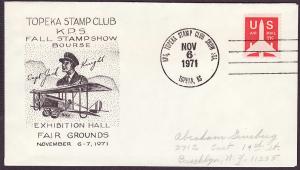 C78 Topeka Stamp Club Show '71 cacheted event cover