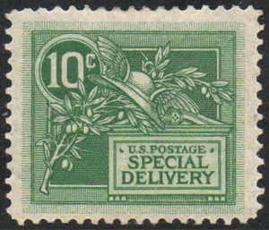 USA #E7 VF OG Hr, robust color!