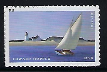 Catalog #4558 Single Forever  Stamp American Treasure Series Edward Hopper Art