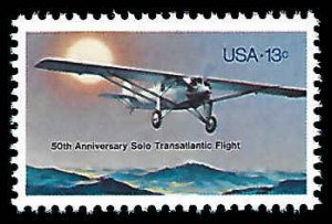 PCBstamps   US #1710 13c Lindbergh's Flight, MNH, (28)