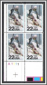 US Plate Block #2369 Winter Olympics MNH