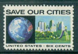 1411 6c Save Our Cities Fine MNH