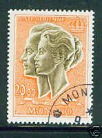 MONACO Scott C72A Used 20 Franc Airmail stamp CV$35