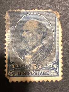 Us 5c blue      , a1 , stamp mix good perf. Nice colour used stamp