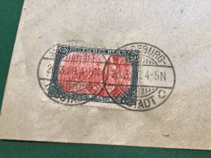 German Empire 1920 Magdesburg Neustadt high value stamps postal cover 62400 