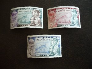 Stamps - Monaco - Scott# 303-305 - Mint Hinged Set of 3 Stamps