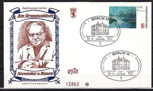 Germany. Scott cat. 9n328 only. Berlin Lake Painting. First Day Cover. ^