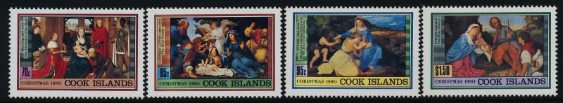 Cook Islands 1042-5 MNH Christmas, Art, Holy Family
