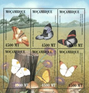 Mozambique 2000 - Butterflies - Sheet of 6 - Scott 1366 - MNH