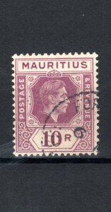 Mauritius 1943 10r Gewöhnlich Papier Sg 263a Fui Cds