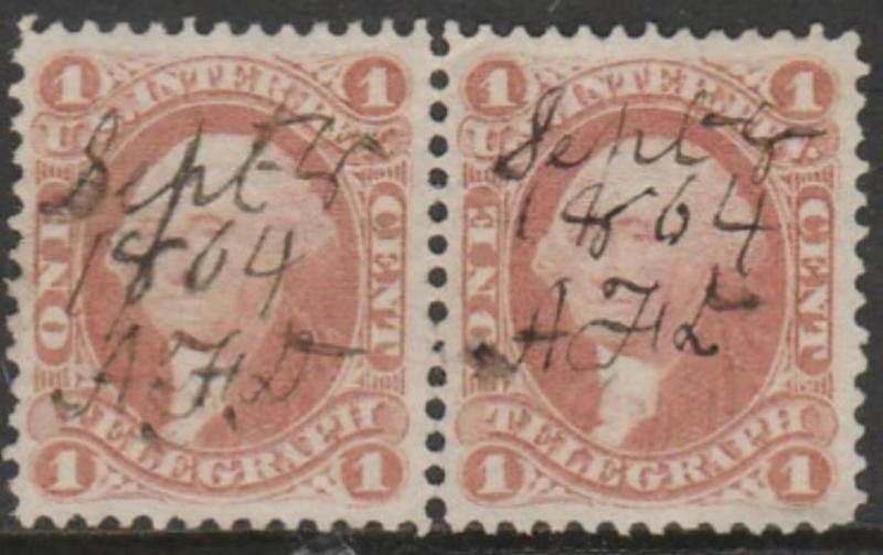 U.S. Scott #R4c Revenue Stamp - Used Pair