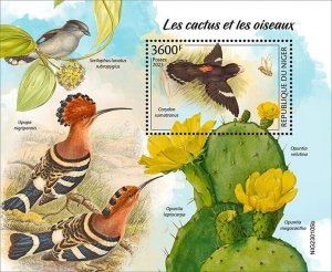 2024 03 - NIGER - CACTUS &  BIRDS            1V  complet set    MNH **