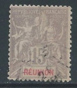 Reunion #42 Used 15c Navigation & Commerce - Gray