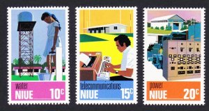 Niue Utilities 3v 1976 MNH SC#189-191 SG#208-210